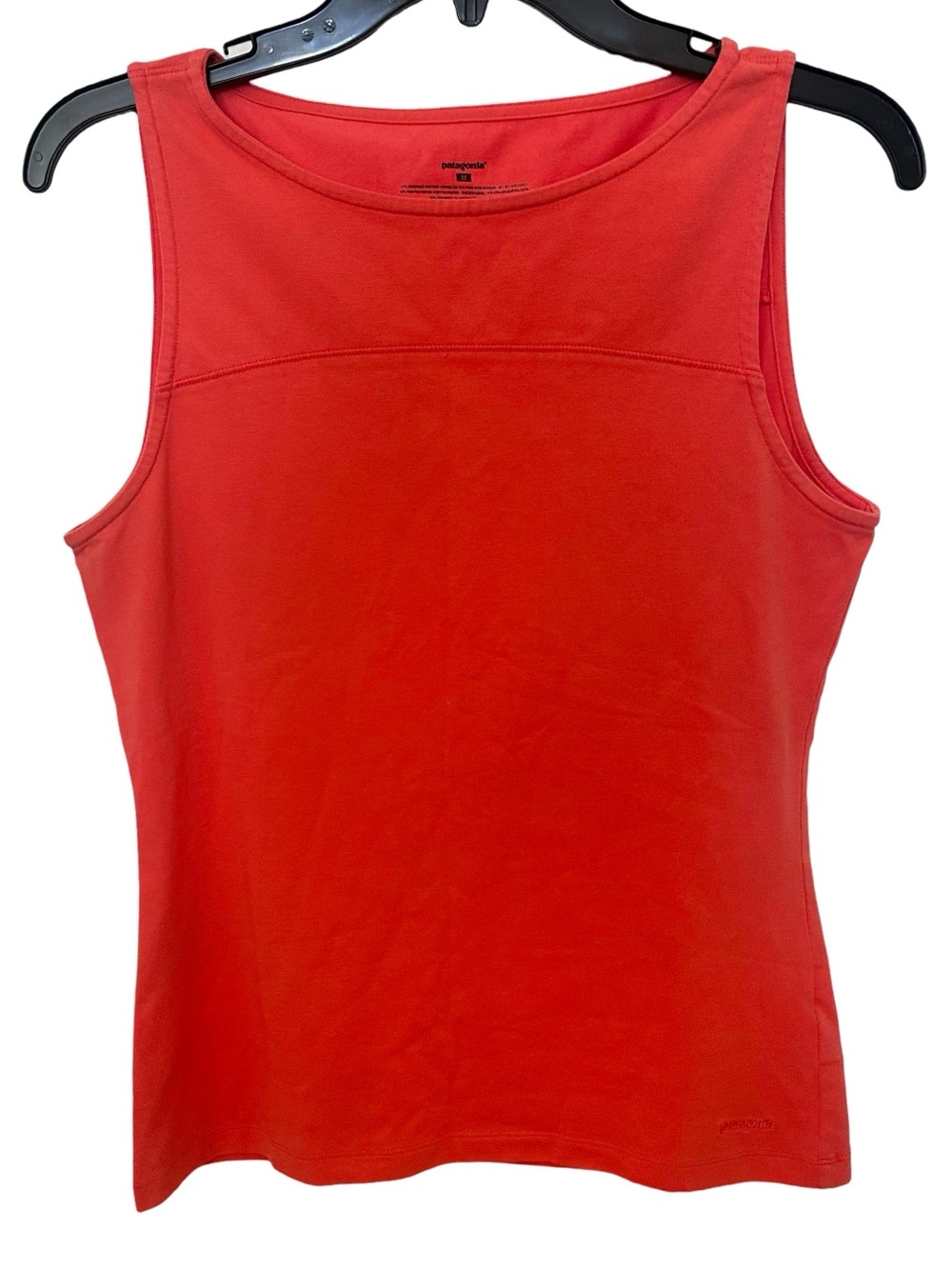 Patagonia Women’s M Red Coral Tank Top Organic Cotton Blend Stretch Sleeveless